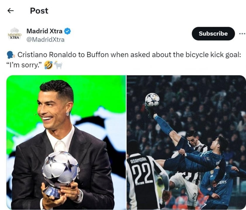 Ronaldo bất ngờ xin lỗi Buffon, lý do đằng sau khiến tất cả ngã ngửa 520607